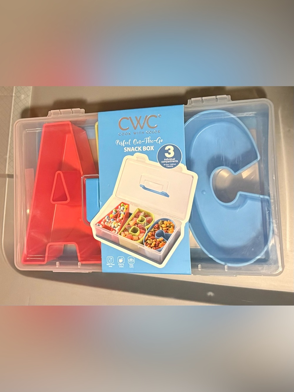 CWC Alphabet Snack Box Set - Red & Blue